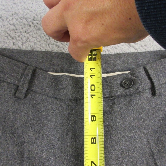 Massimo Alba Womens Wool Wide Leg Trouser Pants size 40 Made in‎ Italy Gray - Picture 9 of 12